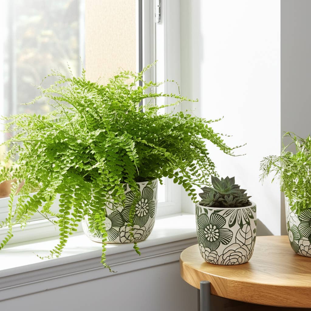 Ceramic Floral Power Planters