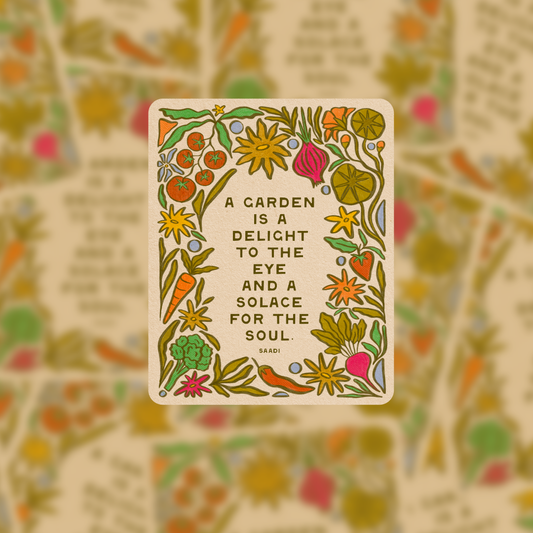 Garden Delight - Vinyl Sticker