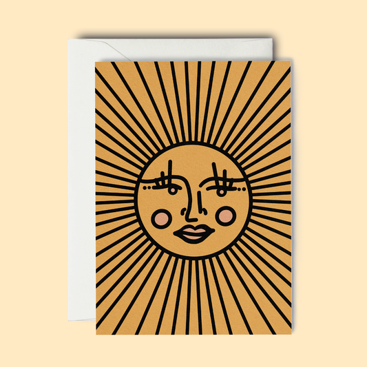 Sunshine Face - Greeting Card