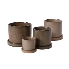 Hawthorne Pot with saucer 5"