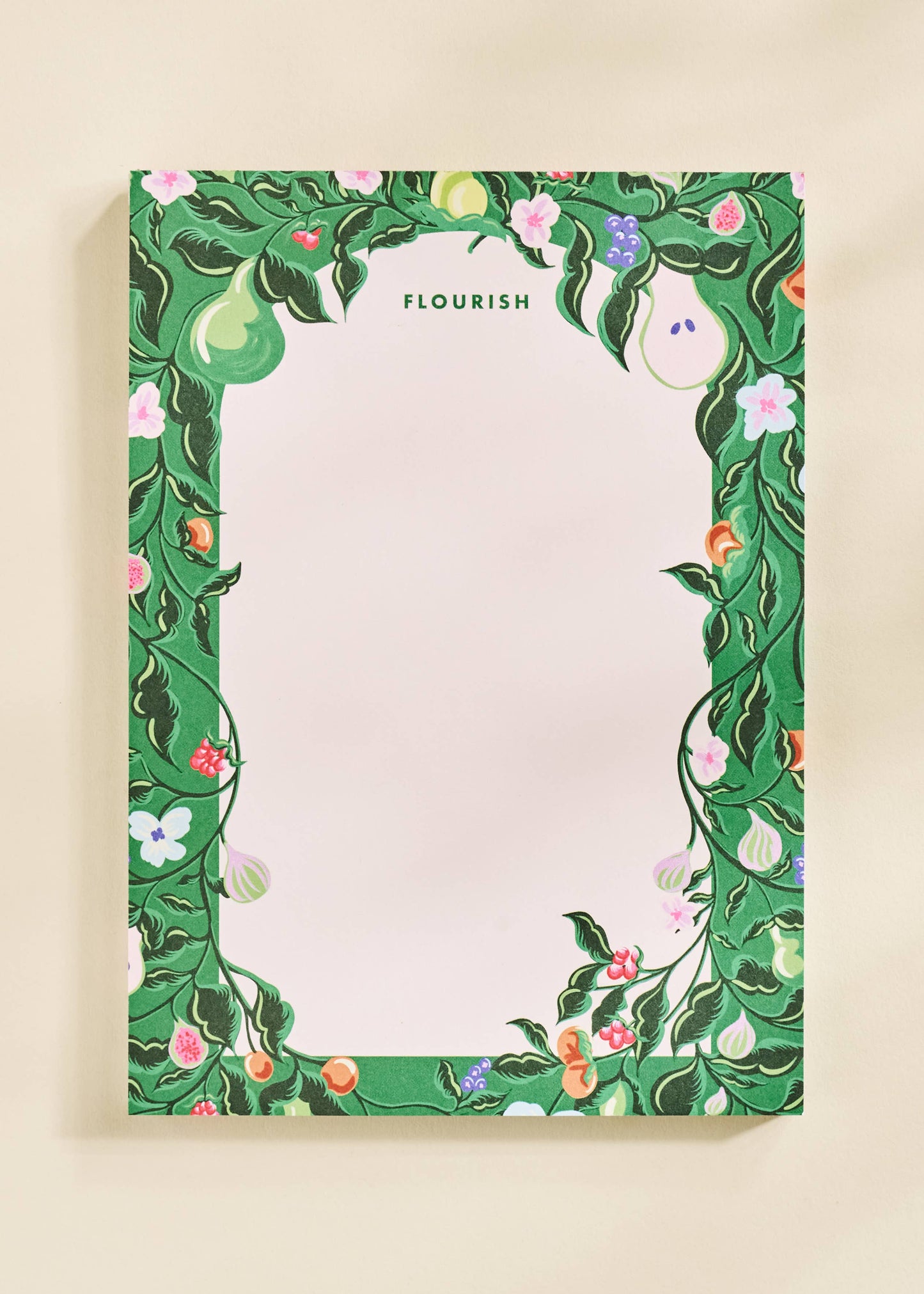 Flourish Blooming Fruits Illustrated Notepad | 50 Sheets