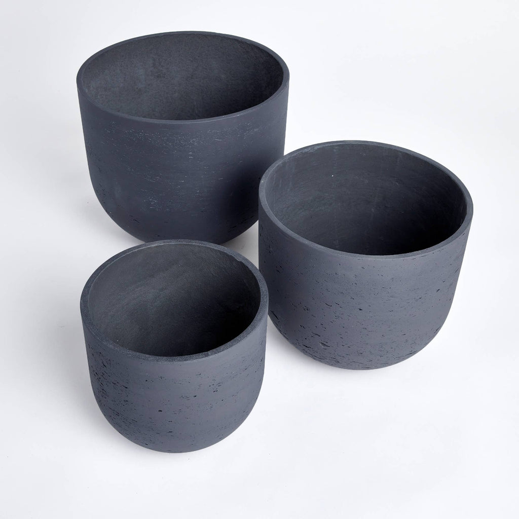 Concretelite Terranea Pots, Black