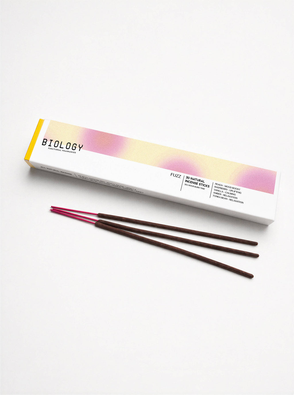 FUZZ | Peach, Amber & Vetiver | Natural Incense