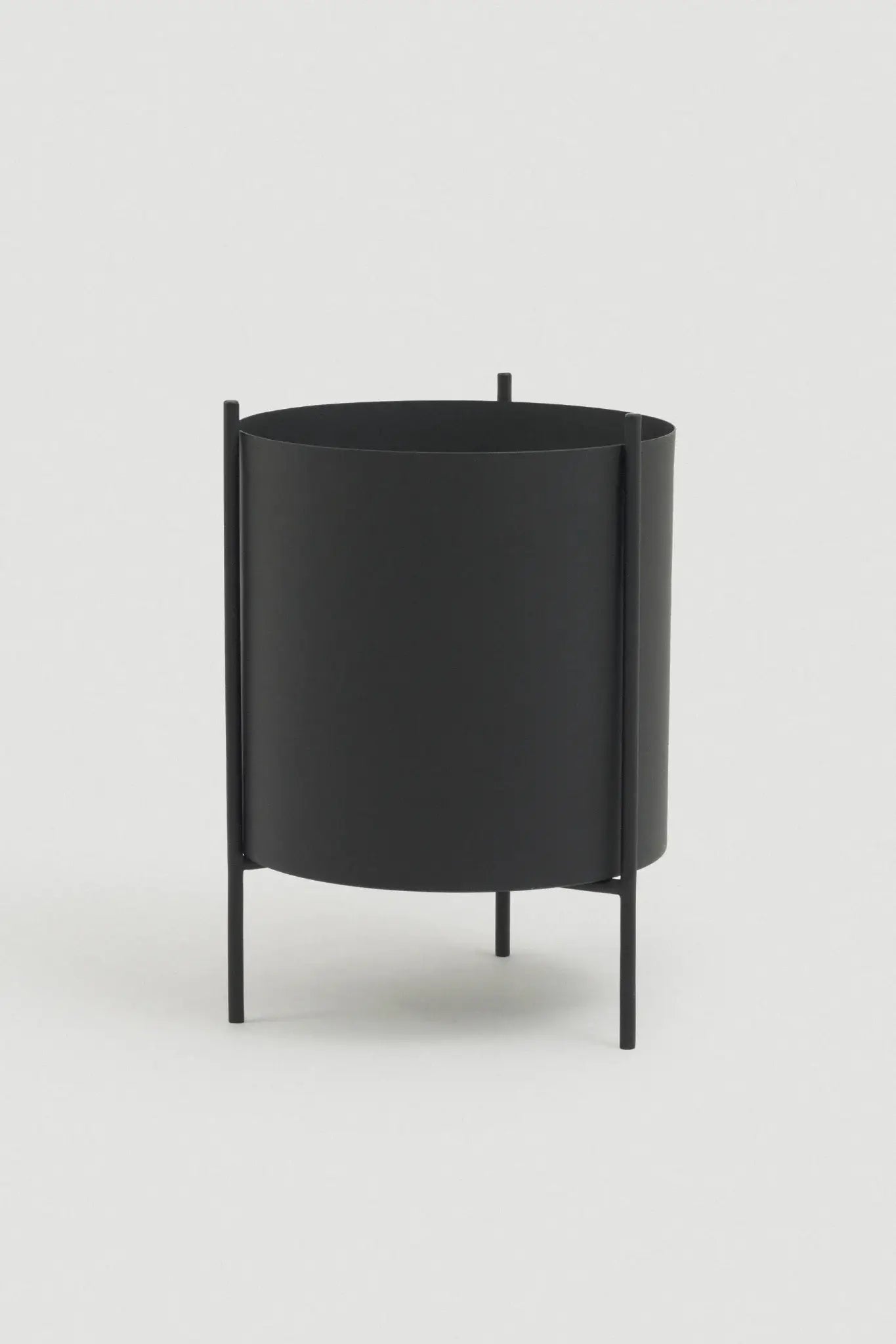 Large Black Botanic Plant Pot with Stand