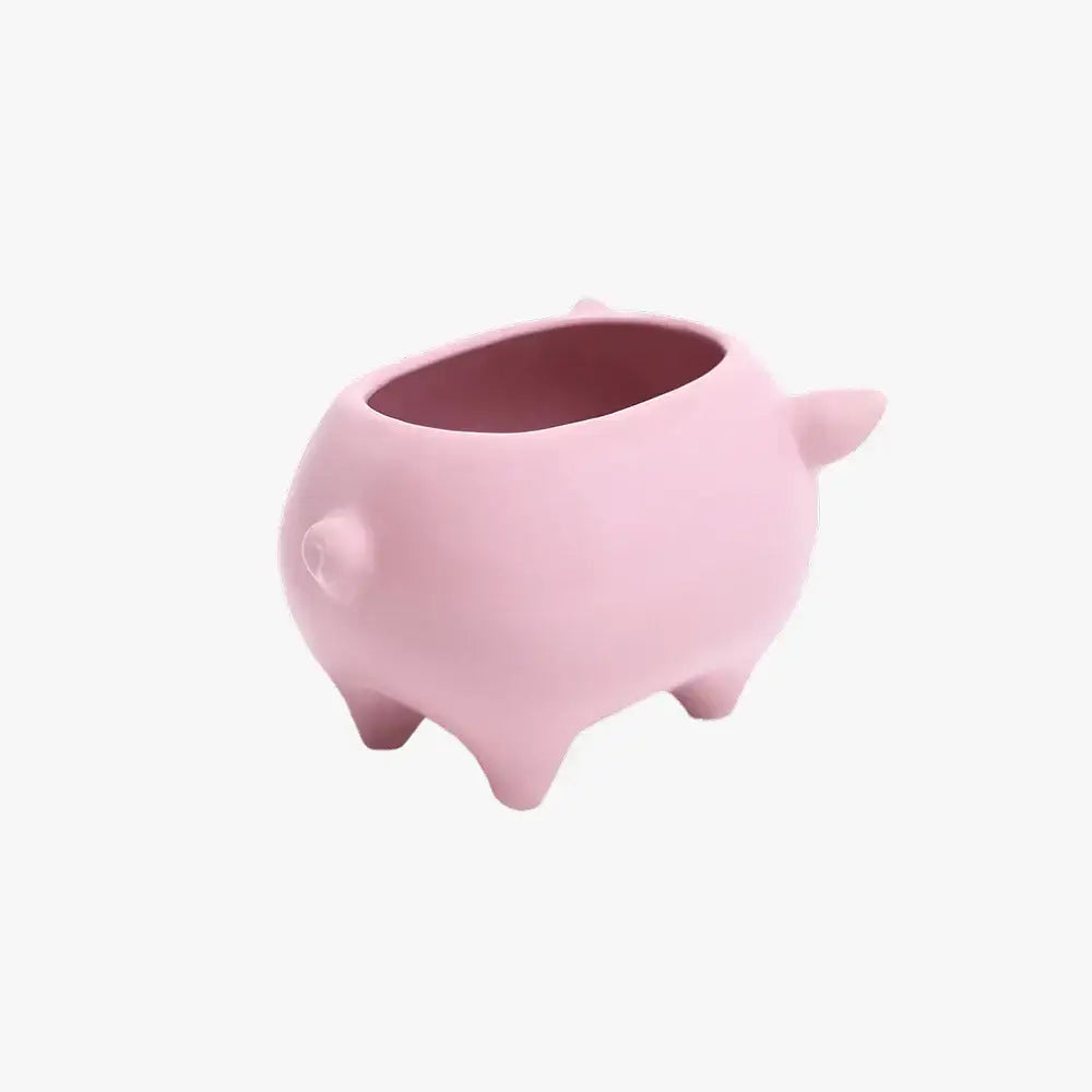 Pig Planter - Ceramic Animal Succulent Pot 3in 2 Colors