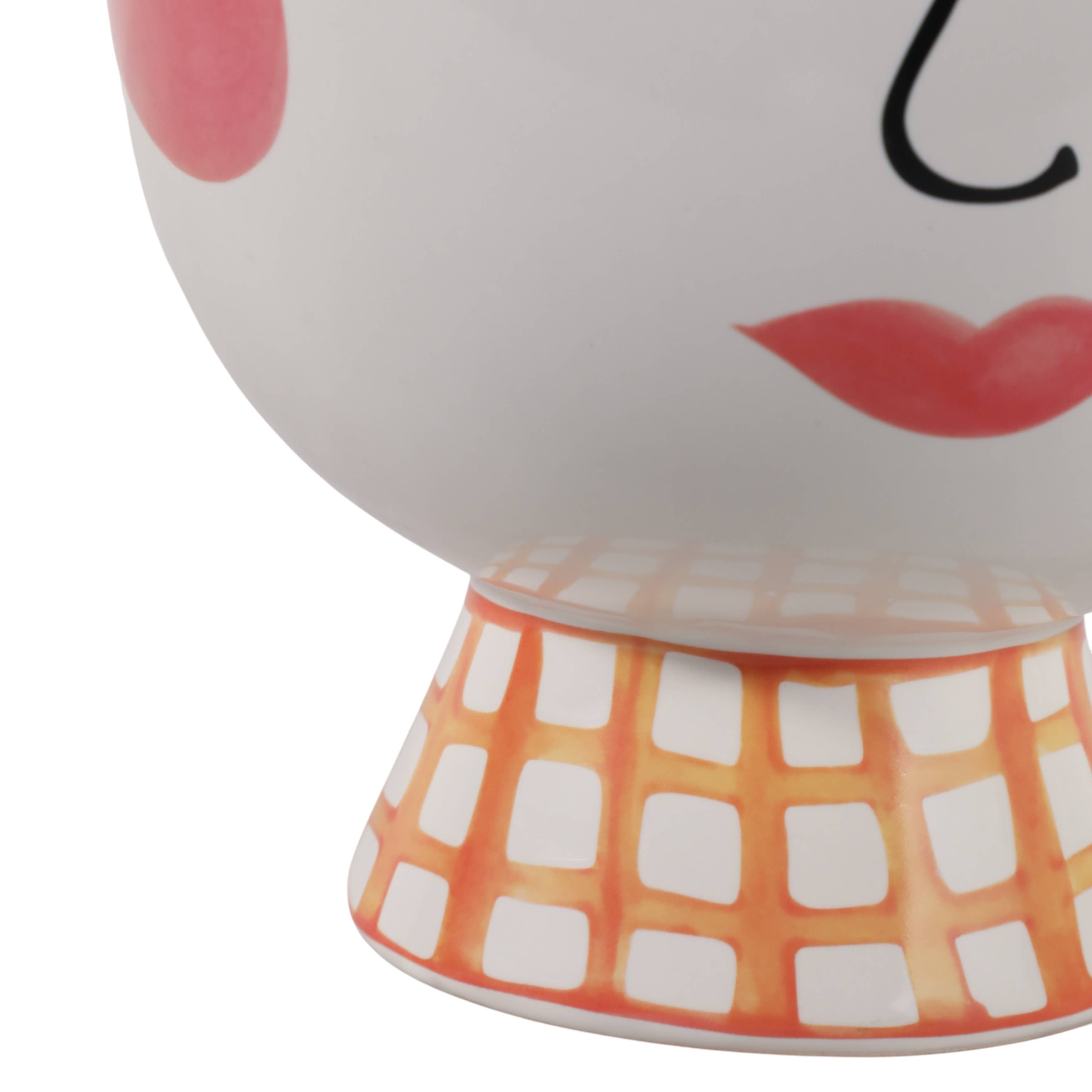 Pink Ceramic Frida Face Pretty Eyelash