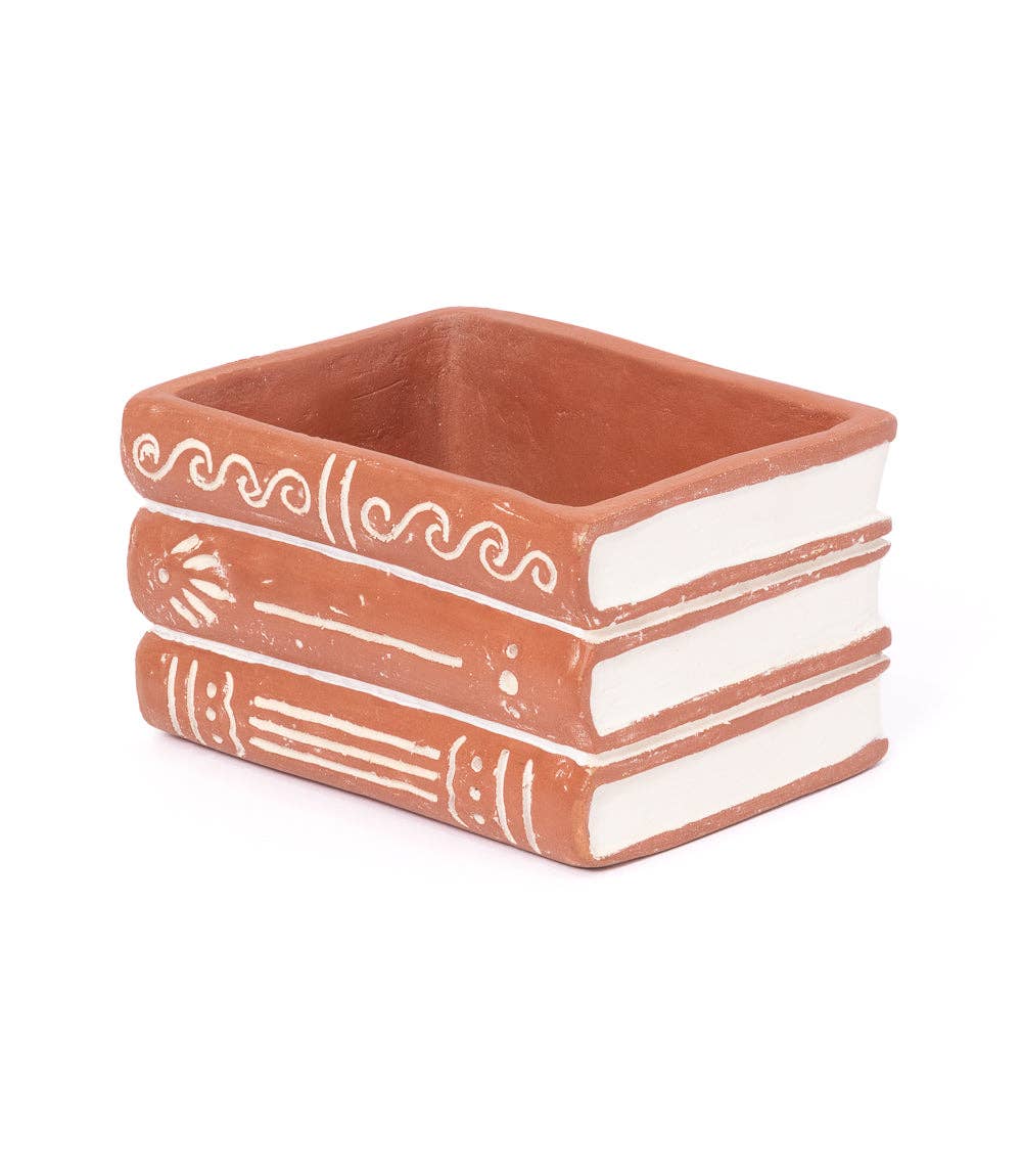 Vasanta Books Planter - Terracotta