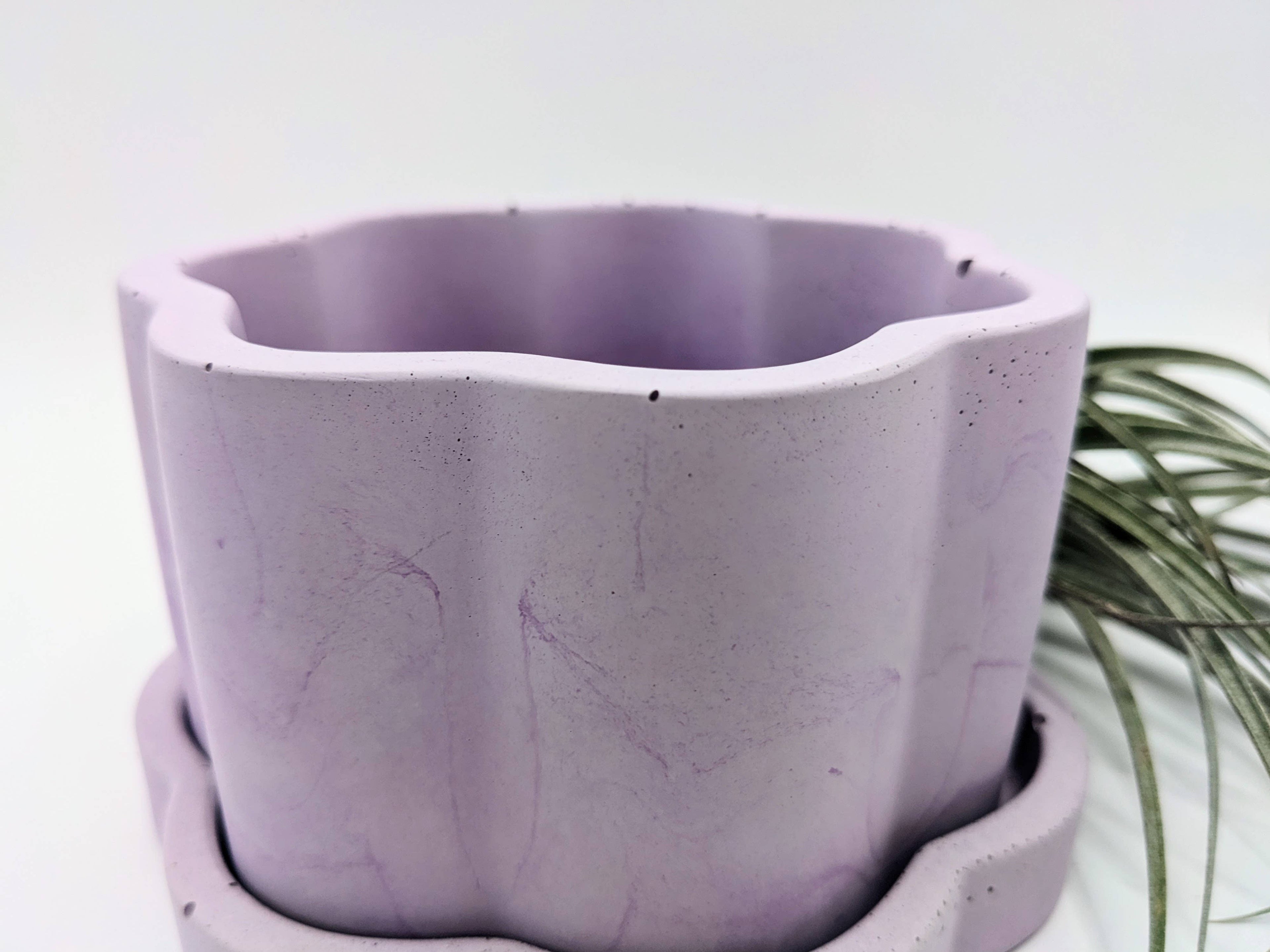 Groovy Colorful Plant Pot | 4" with Drain and Tray