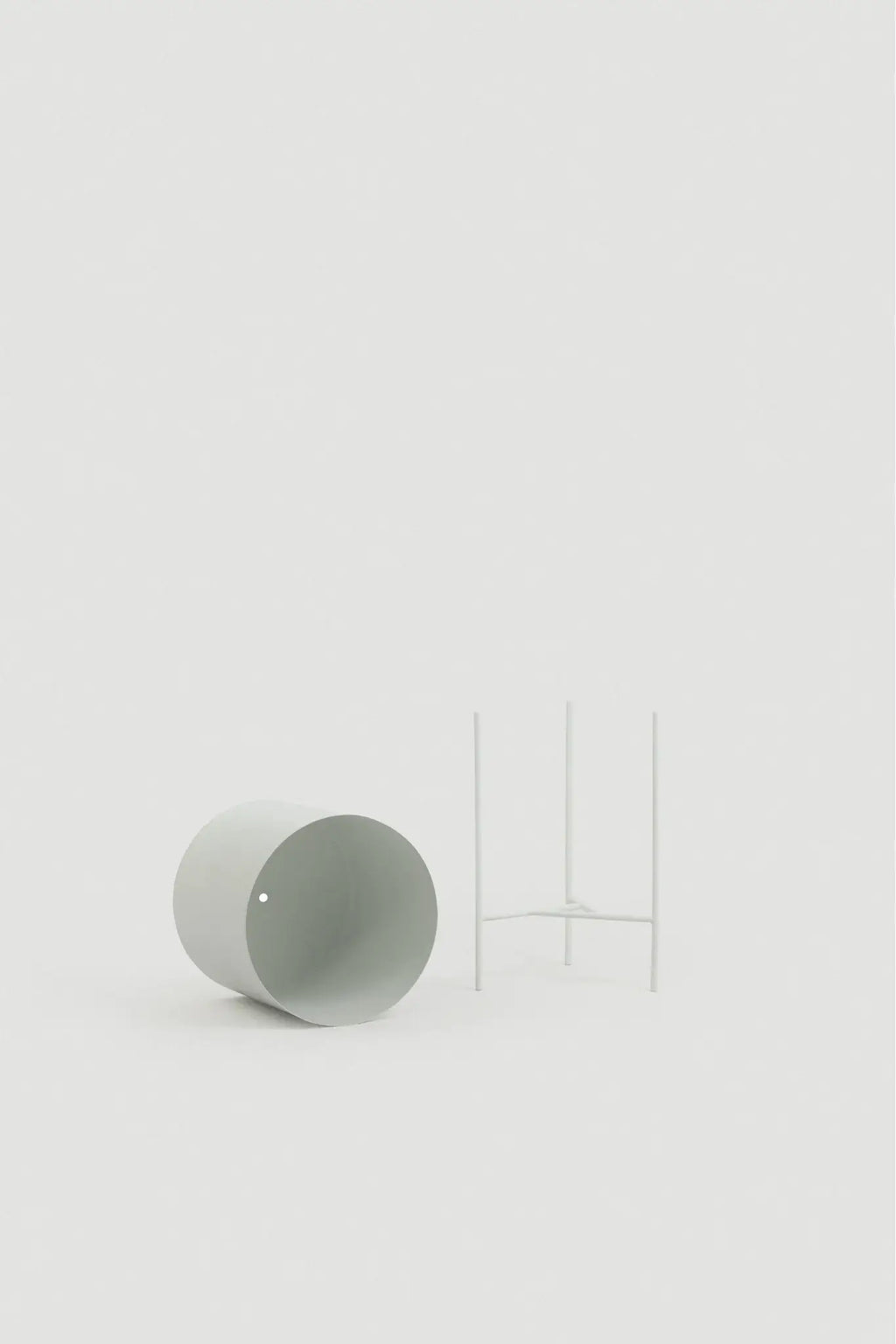 Large White Botanic Plant Pot with Stand