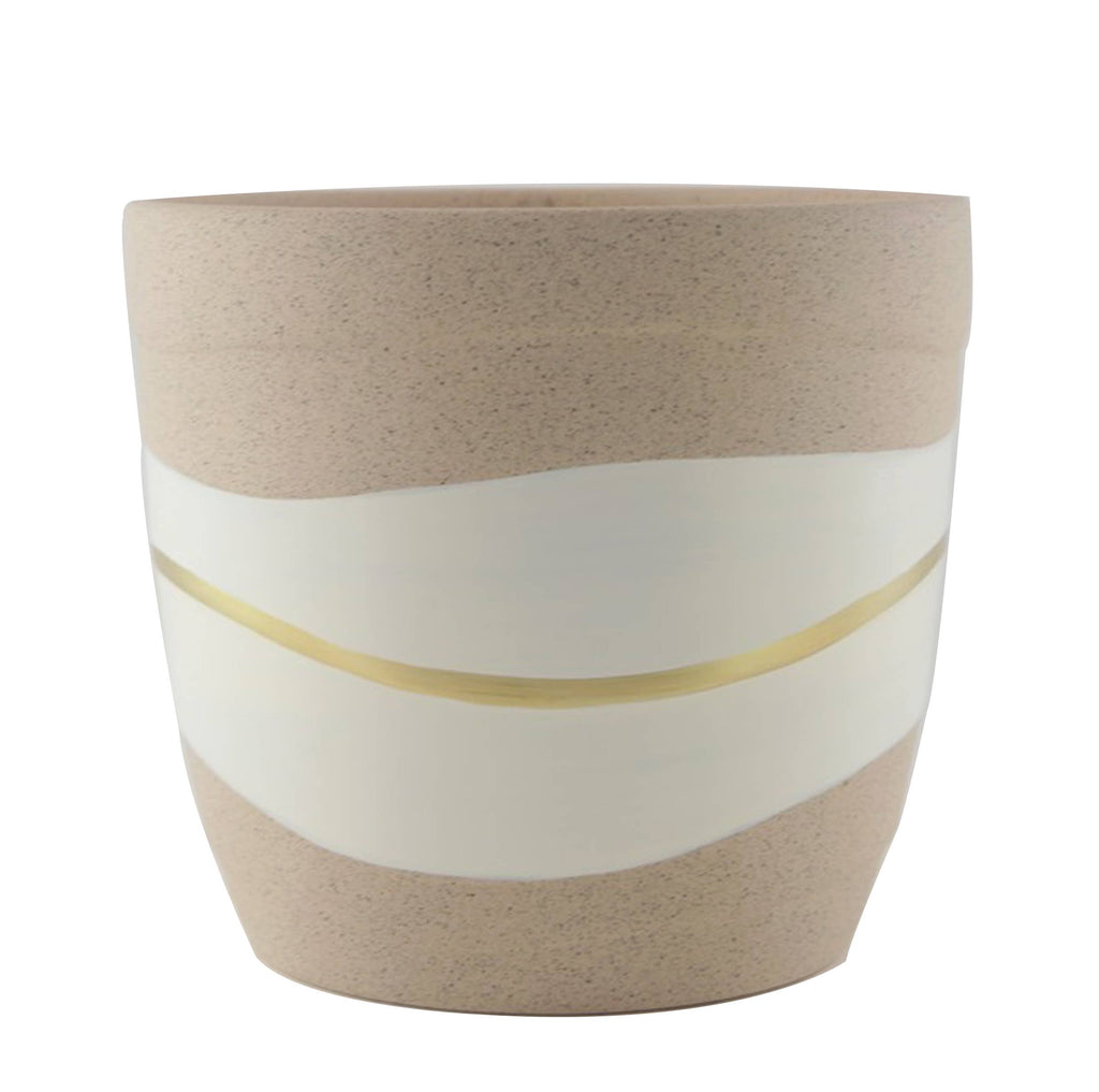 ORGANIC STRIPE PLANTER, 6.69" NESTED WITH 80291