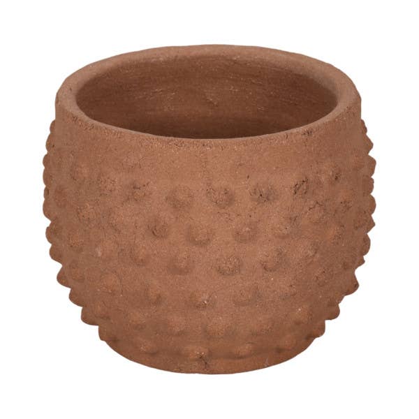 Red Ceramic Round Bubble Rough Finish