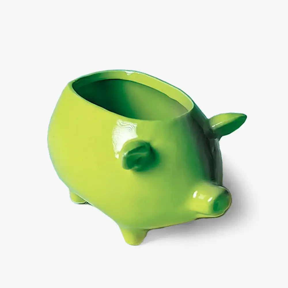 Pig Planter - Ceramic Animal Succulent Pot 3in 2 Colors