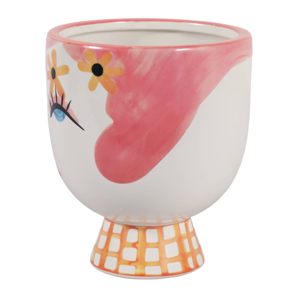 Pink Ceramic Frida Face Pretty Eyelash