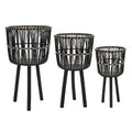 Bamboo Tripod Base Planters