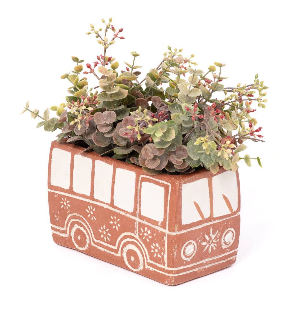 Vasanta Bus Planter - Terracotta