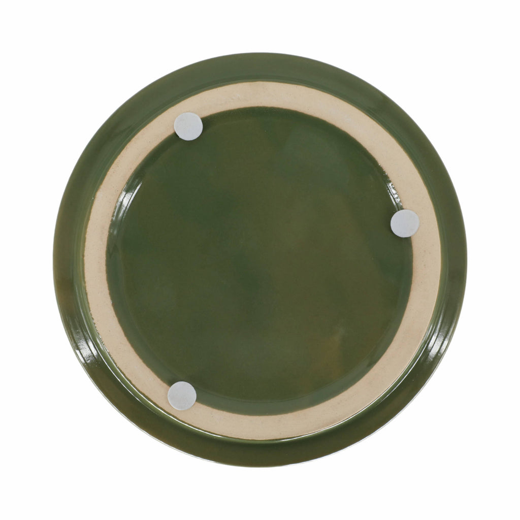 Ceramic X Design Saucer Planter