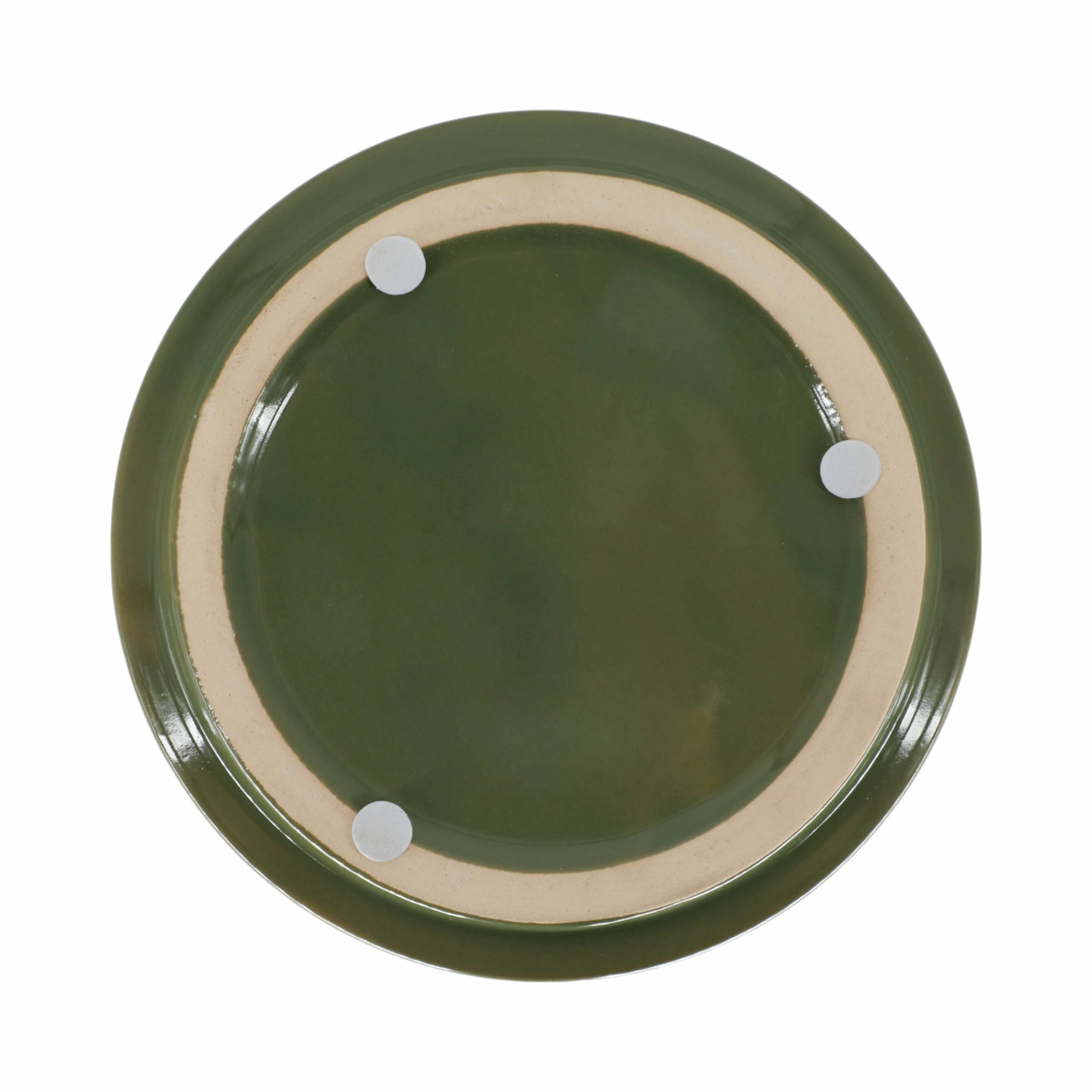 Ceramic X Design Saucer Planter