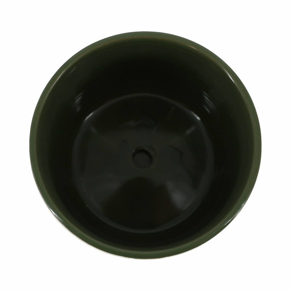 Ceramic X Design Saucer Planter