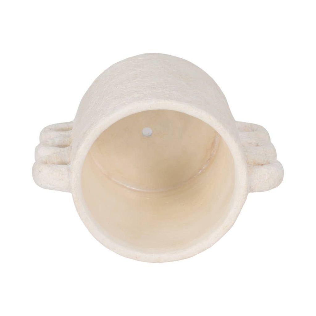 White Ceramic Round Multi-Loop Arch Handle