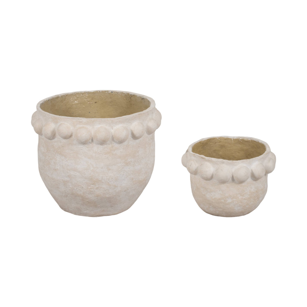 White Ceramic Bubble Rim