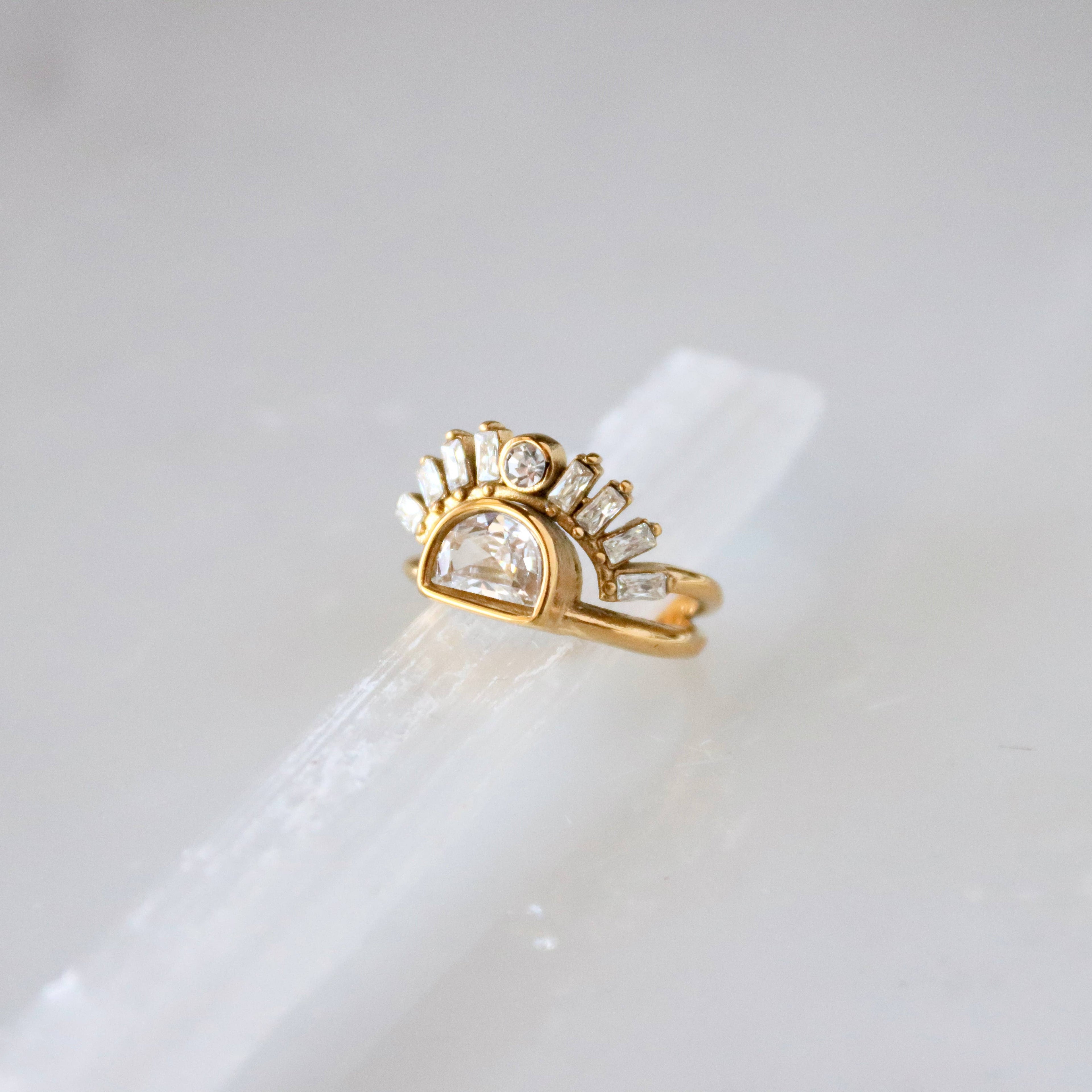 Layered Sunburst Ring - Waterproof