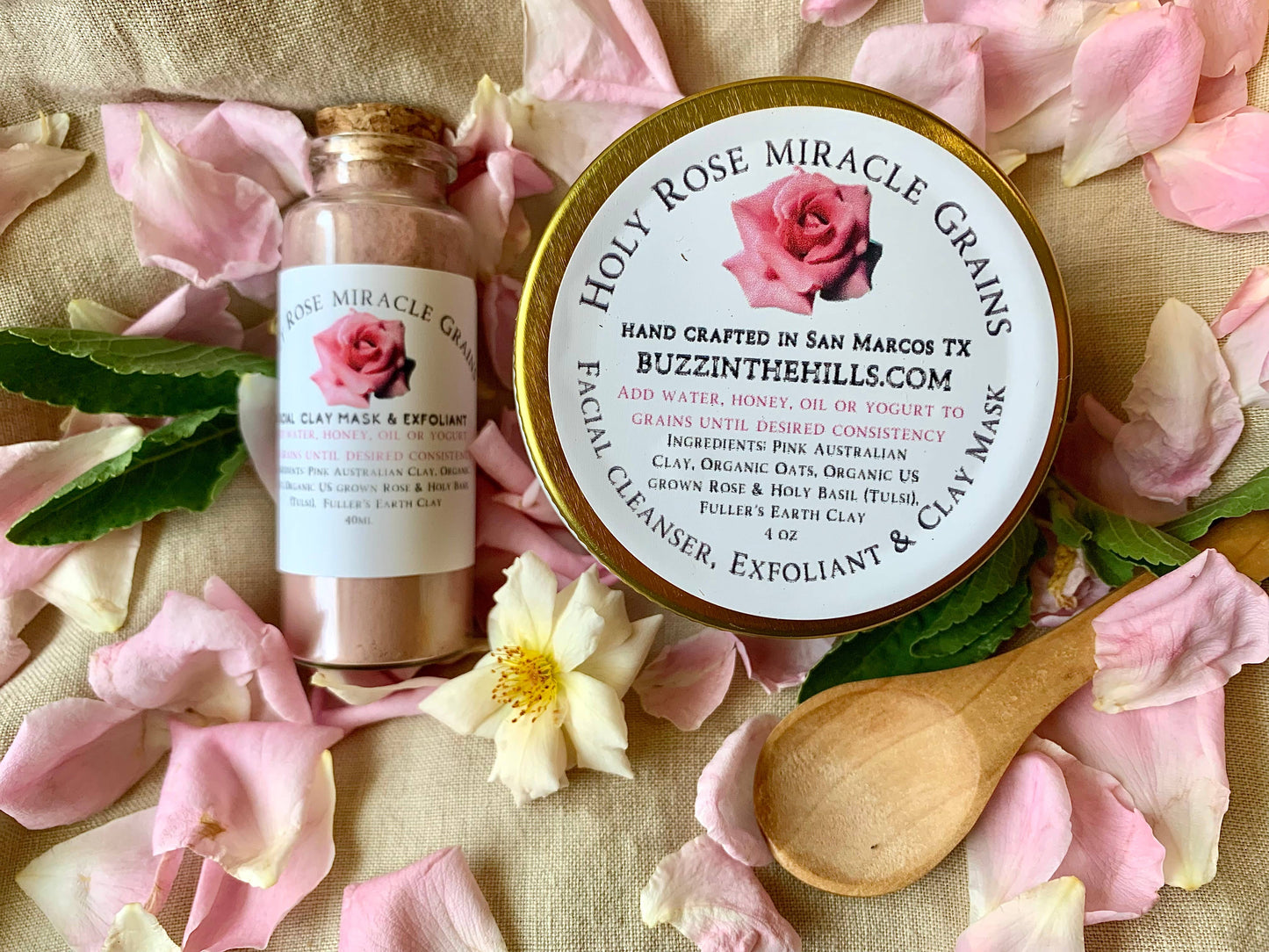 Holy Rose Miracle Grains Face Mask & Exfoliant