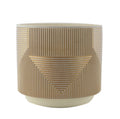 METALIC GROOVES PLANTER 6.69"