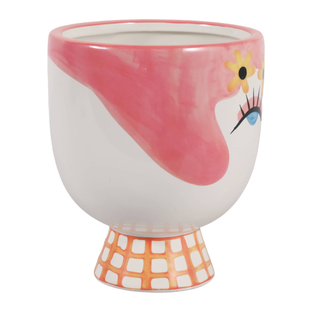 Pink Ceramic Frida Face Pretty Eyelash