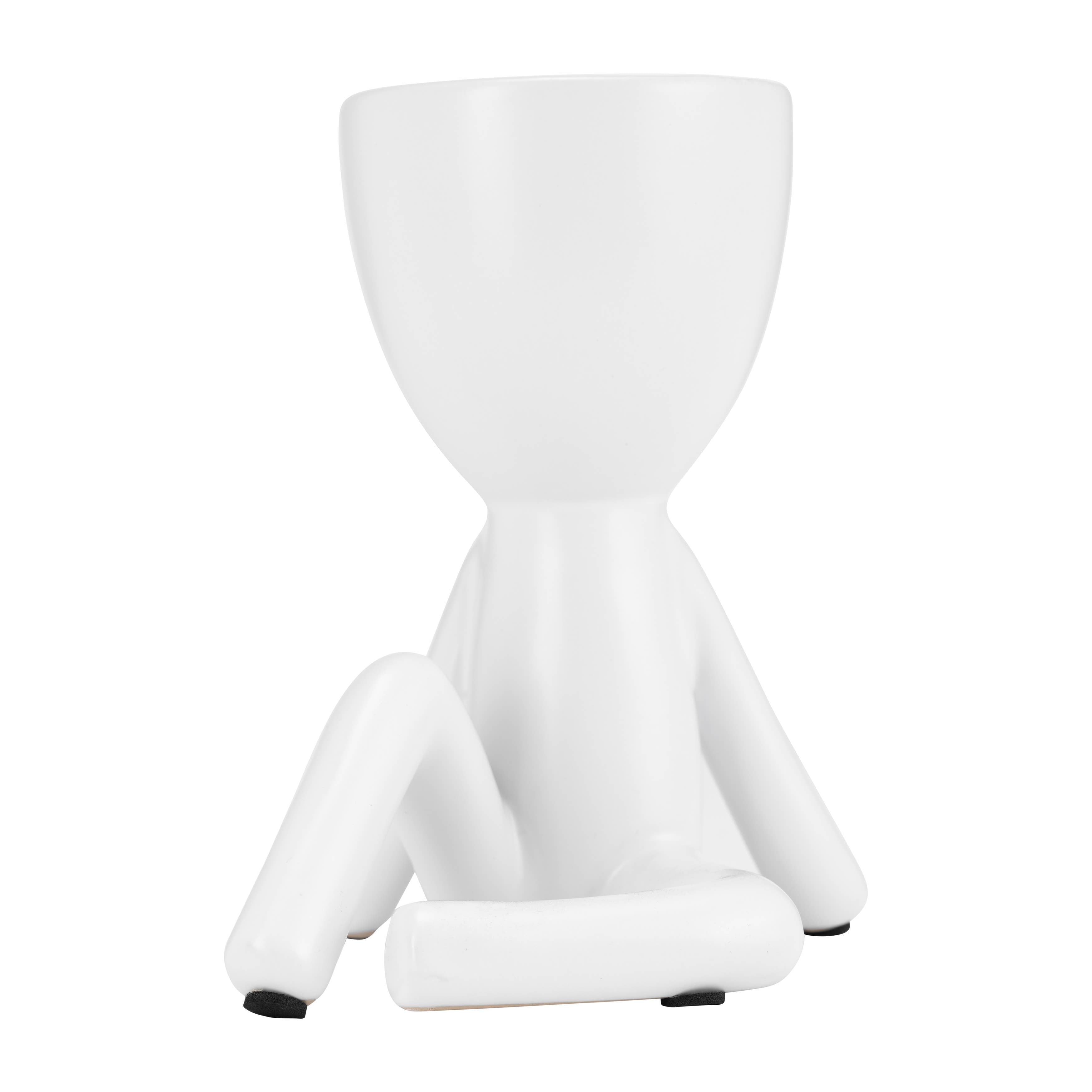 White Ceramic Sitting Humans
