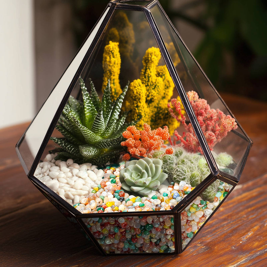 Mixed Crystal Pebbles, Polished River Rocks Decorative Rocks