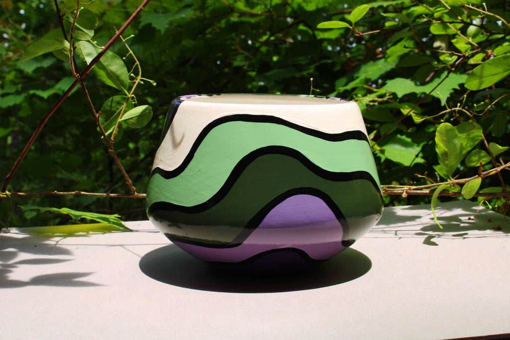 Flora Planter Pot | Ceramic | Design: Hazey Wavy