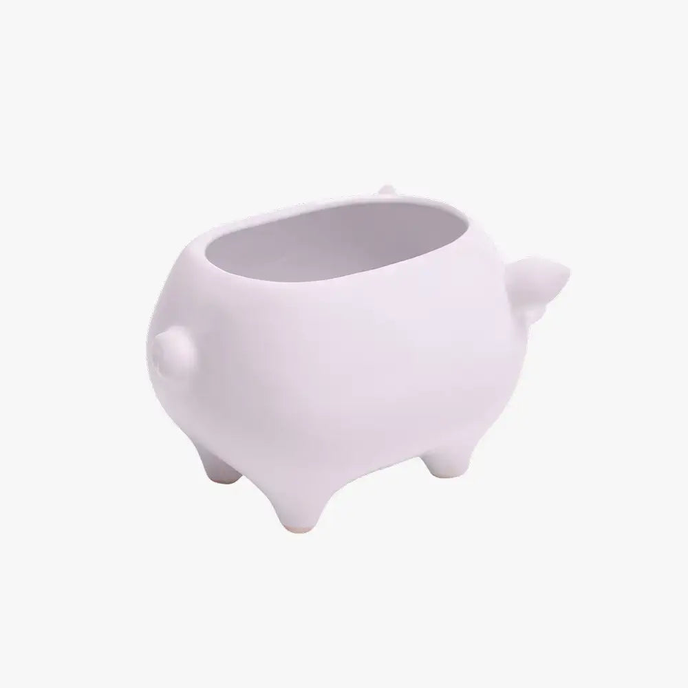 Pig Planter - Ceramic Animal Succulent Pot 3in 2 Colors