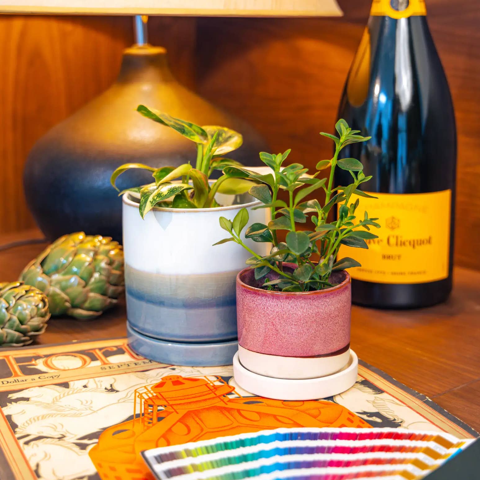 Ceramic Pot With Drainage Hole - Minute 2 Sizes 16 Colors