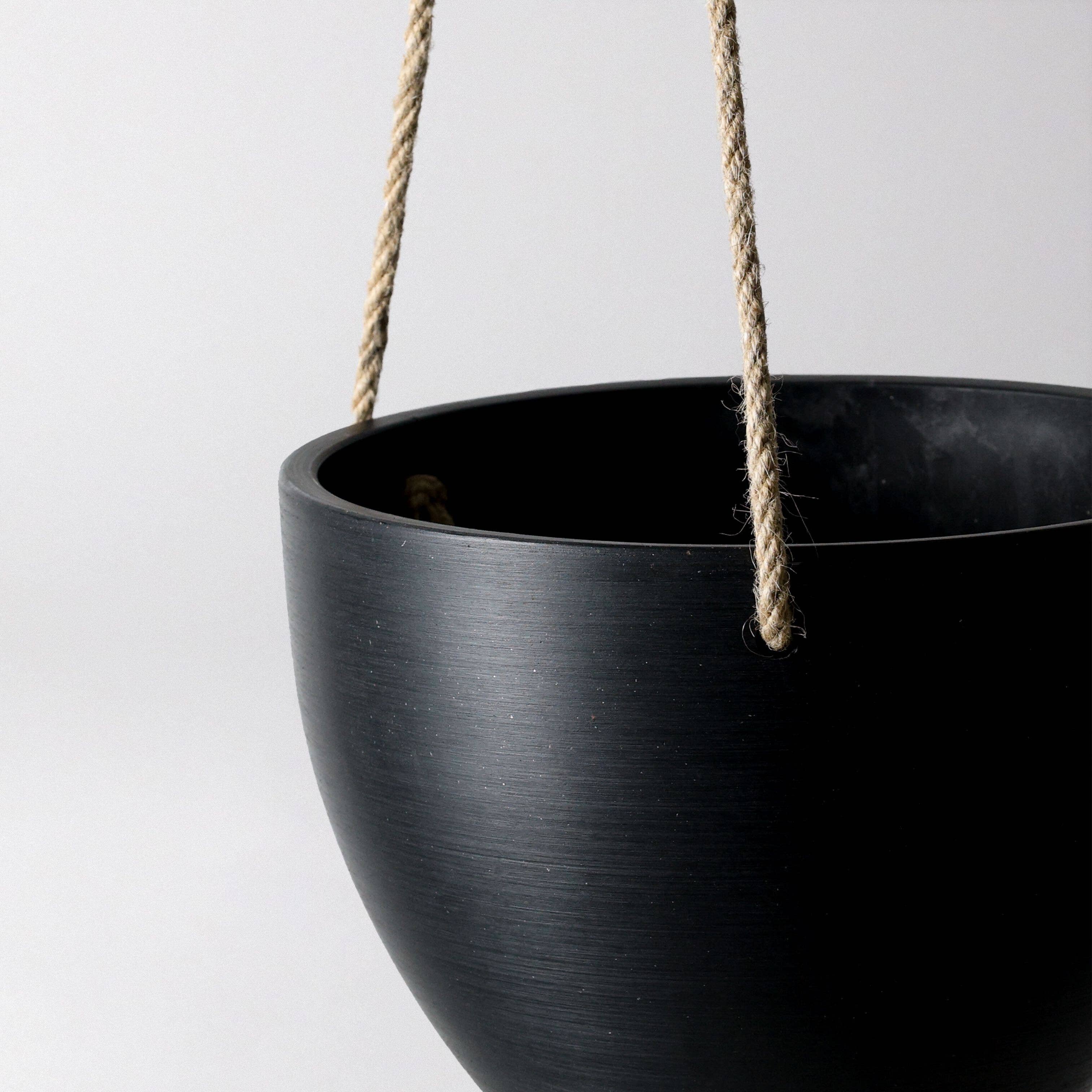 8" | 12" Signature Stone Hanging Planter Pot | 4 Colorways