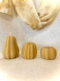 100% Beeswax Candles - Fall Pumpkins (larger, smooth form)