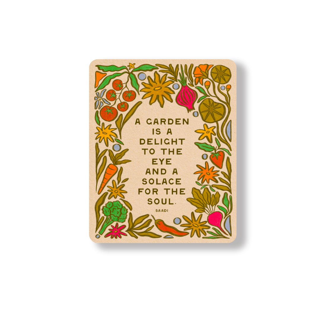 Garden Delight - Vinyl Sticker