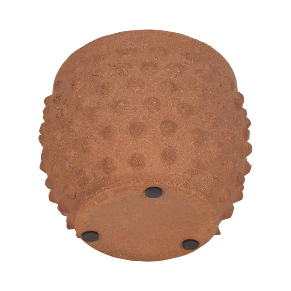 Red Ceramic Round Bubble Rough Finish