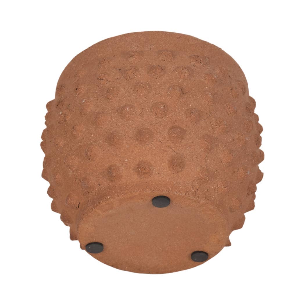 Red Ceramic Round Bubble Rough Finish