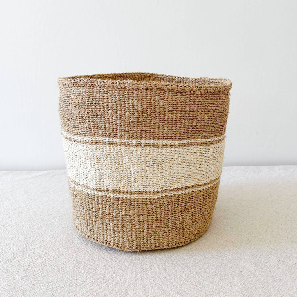Storage Plant Basket: Striped Sand