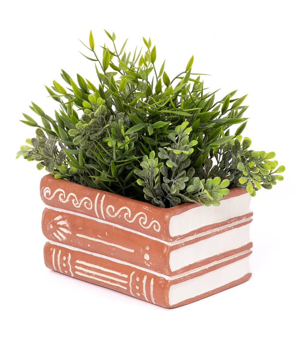 Vasanta Books Planter - Terracotta