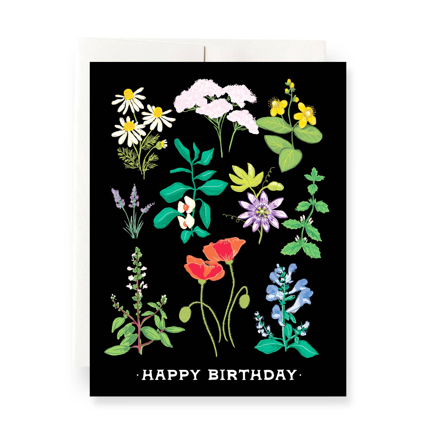 Plant Magic Floral Birthday Card