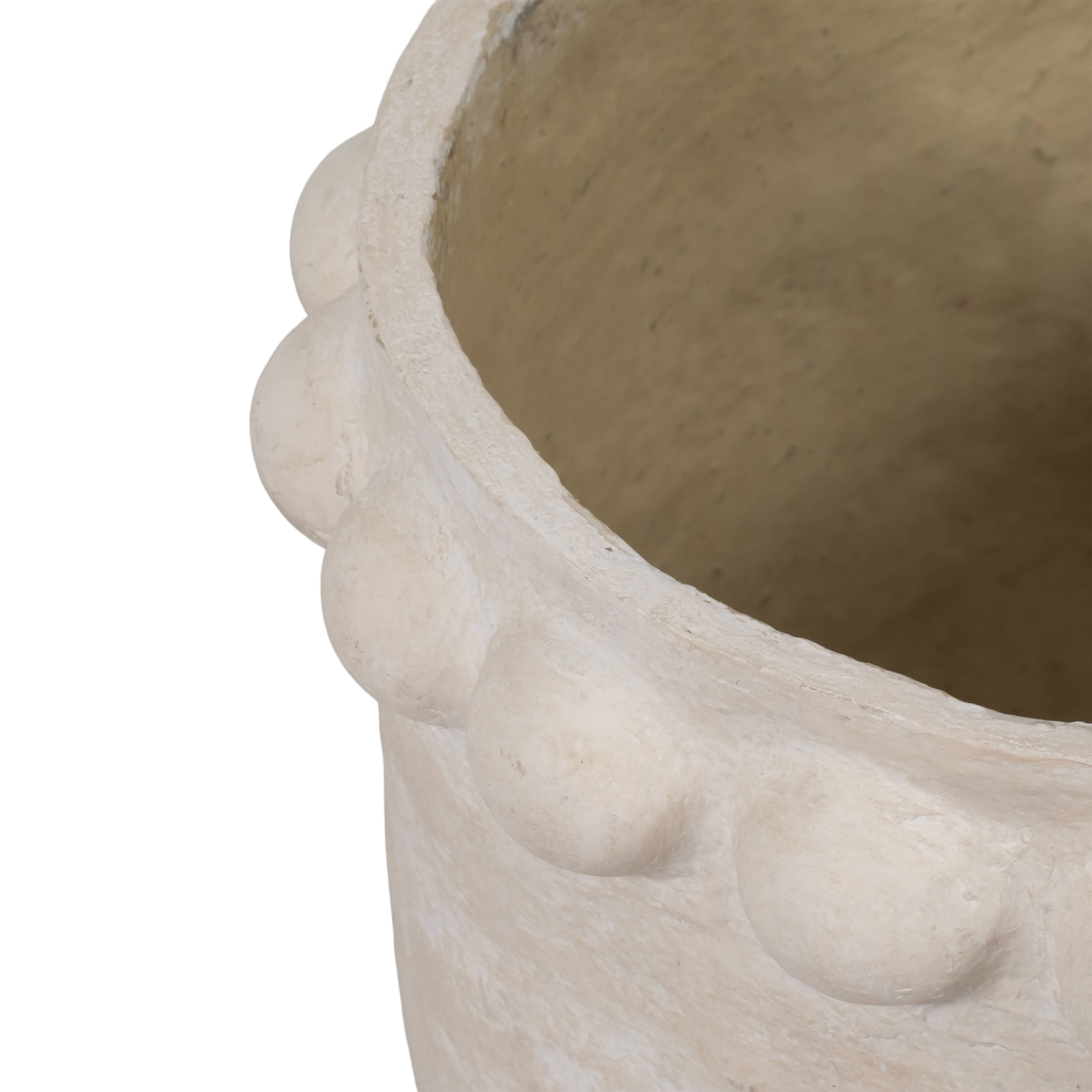 White Ceramic Bubble Rim