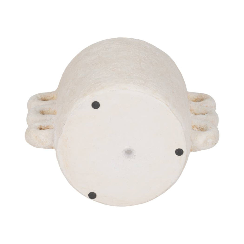 White Ceramic Round Multi-Loop Arch Handle