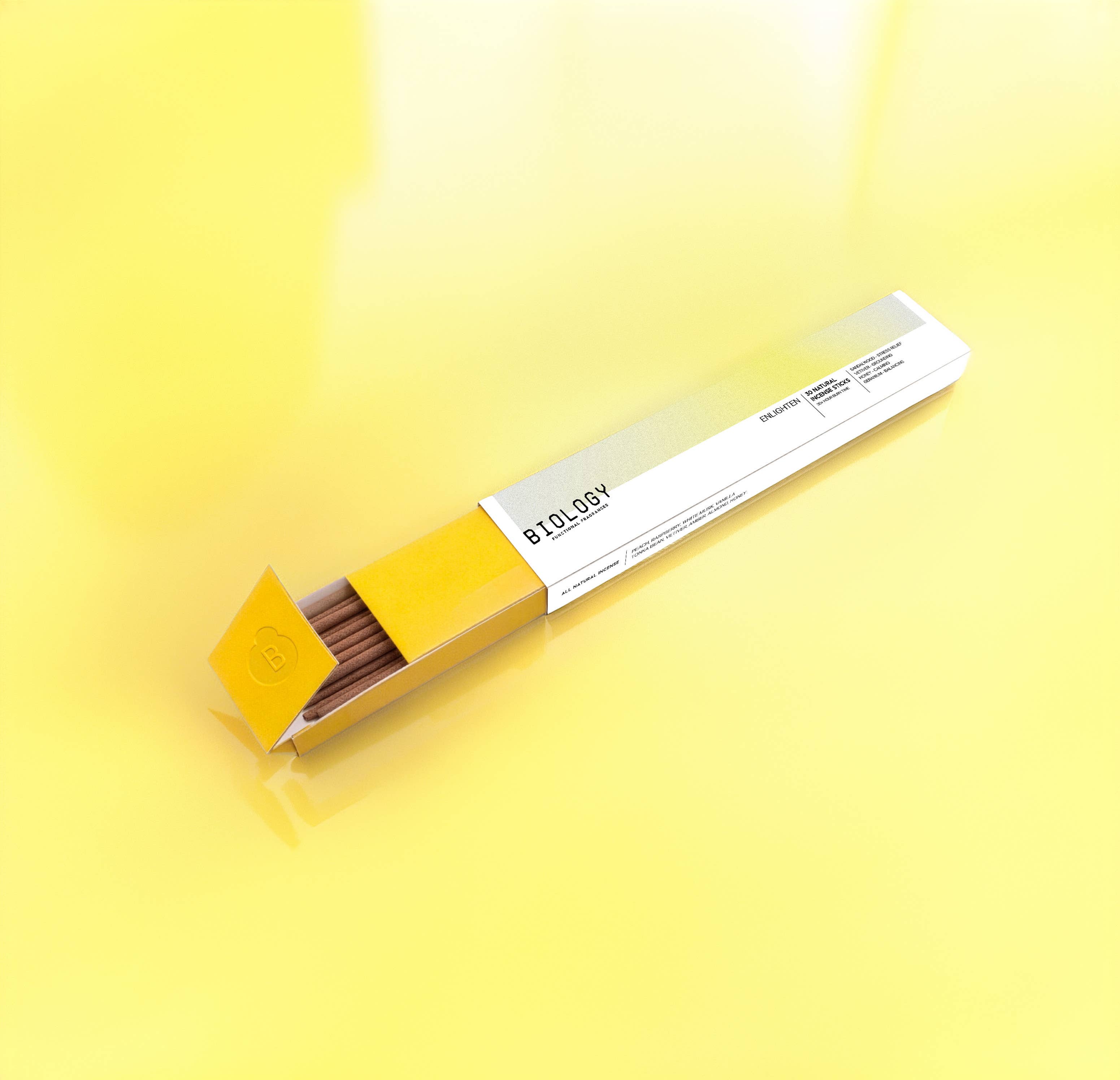 ENLIGHTEN | Sandalwood, Vetiver, Honey | Natural Incense