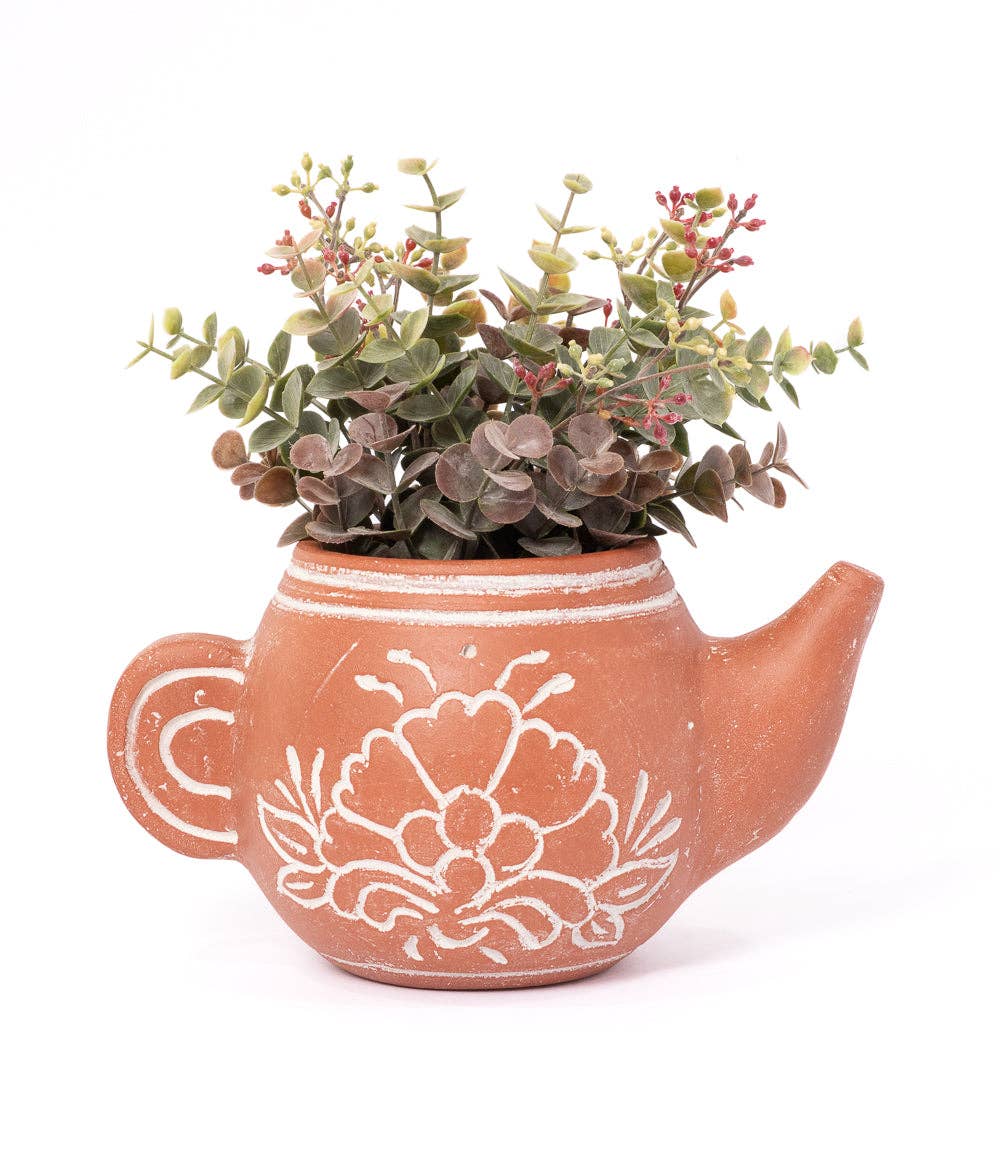 Vasanta Teapot Planter - Terracotta