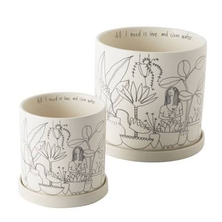Plant Lady Pot 4.75”