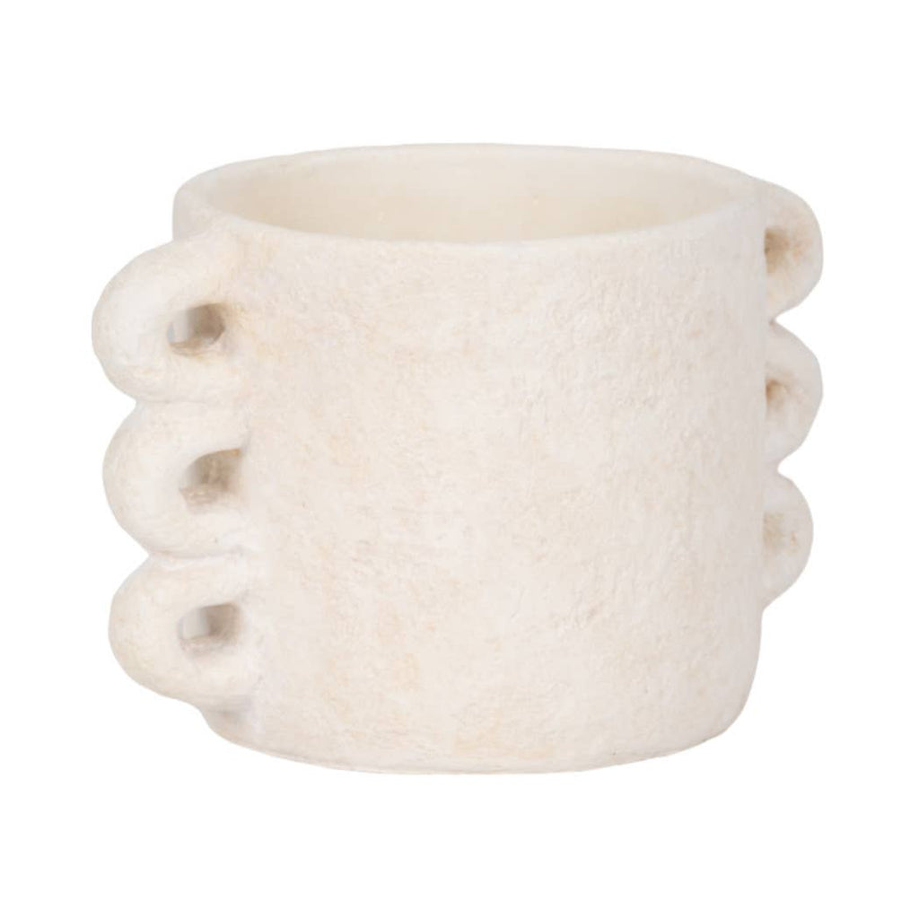 White Ceramic Round Multi-Loop Arch Handle