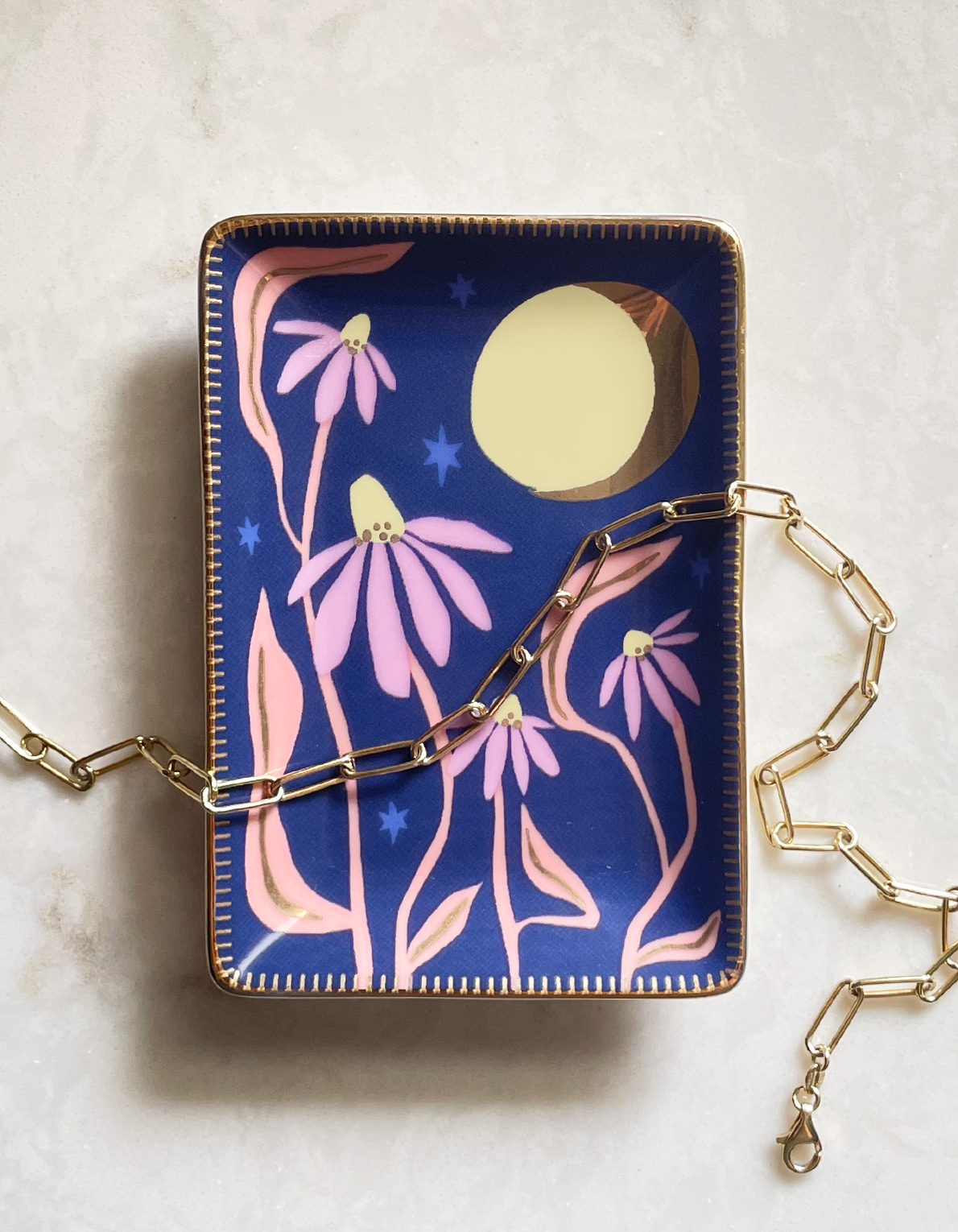 Fleur Porcelain Trinket Dish