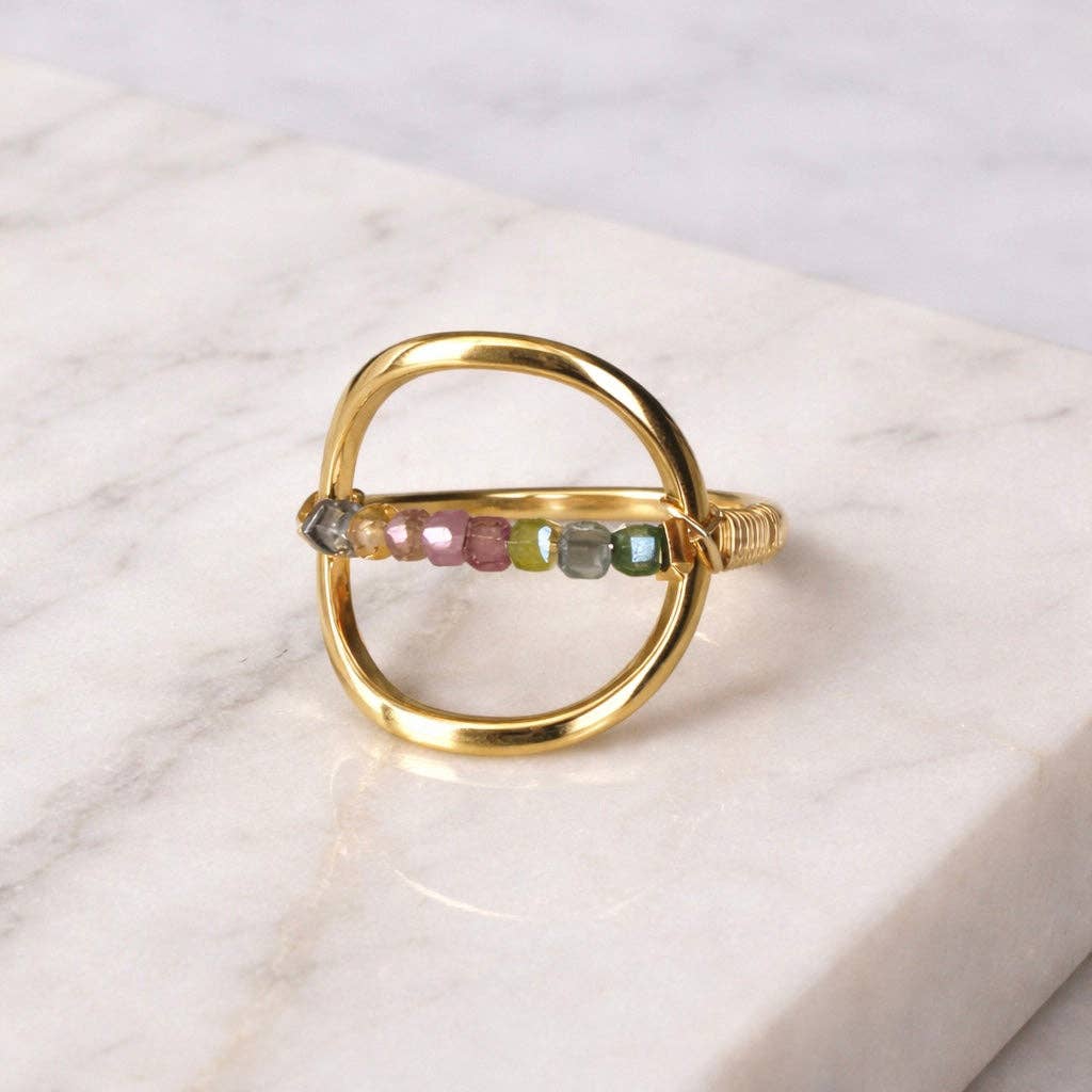 Tourmaline Wire Wrapped Ring