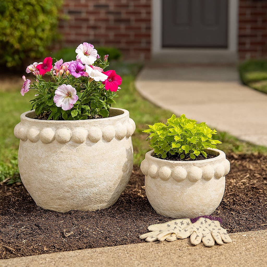 White Ceramic Bubble Rim